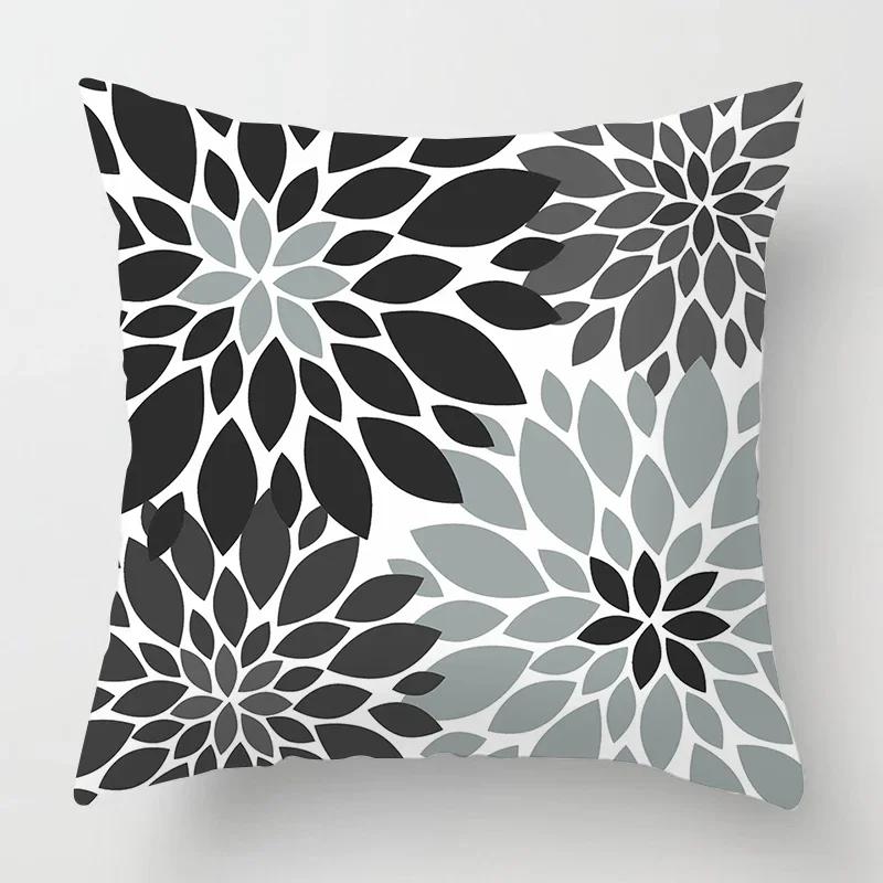 Nordic Black Sweet Home Pillowcase Home Decoration Living Room Sofa Decoration Pillowcase 40*40 Car Cushion Cover 50x50 60*60