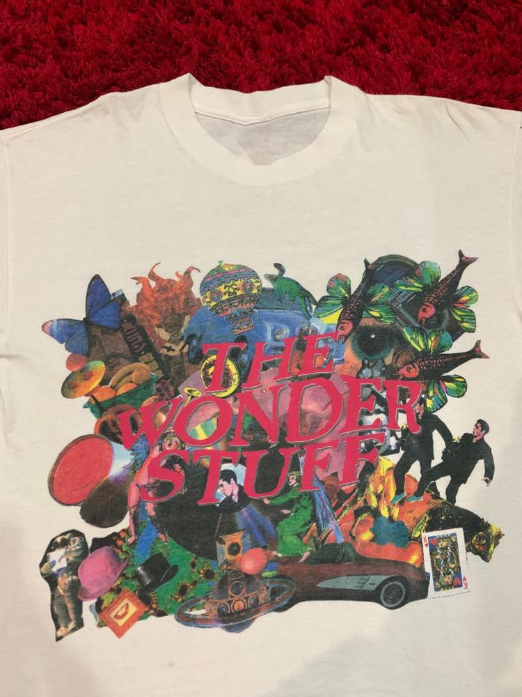 Vintage 90s The Wonder Stuff Shirt Cotton Men Women NZ169 Unisex T-Shirt XXL