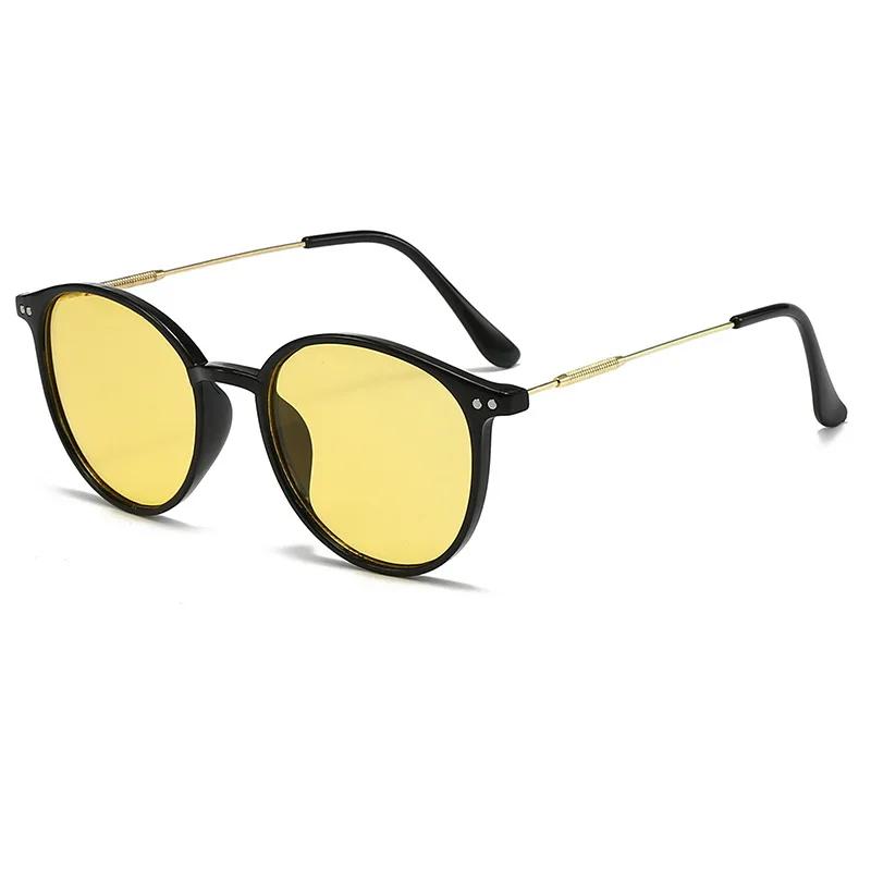 Γυαλιά Νυχτερινής Όρασης Διπλής Χρήσης Ημέρας & Νύχτας Φωτοχρωμικά Γυαλιά με Προστασία UV Ρετρό Στρογγυλό Πλαίσιο Αντιθαμβωτικά Γυαλιά Οδήγησης