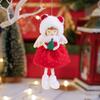 Lucky Angel Girl Doll Decorative Christmas Tree Hanging Ornaments Red and Green Elf Decorations Pendant  Kids Gift