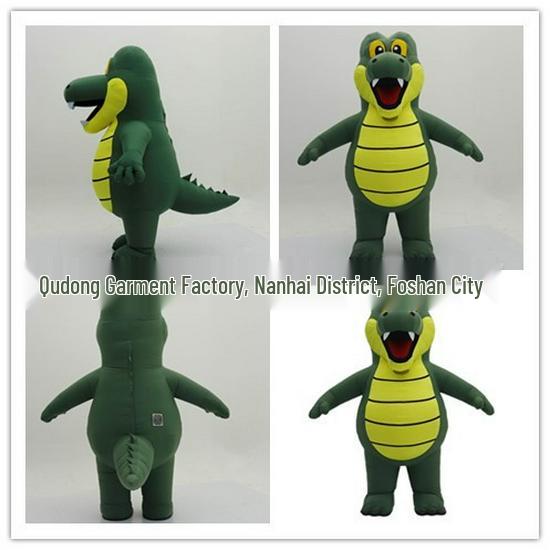 Green Crocodile Inflatable Plush Mascot Costume