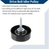 No.L32715940A/LFH115940A Drive Belt Idler Pulley for Mazda CX-7 2007-2012 for Mazda 5 2012-2017 Serpentine Tensioner Pulley Idler 1 Pc