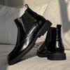 Fashion Leather Ankle Boots For Man Genuine Leather Big Size Boots High Quality Designer Formal Platform Casual Boots Fashion