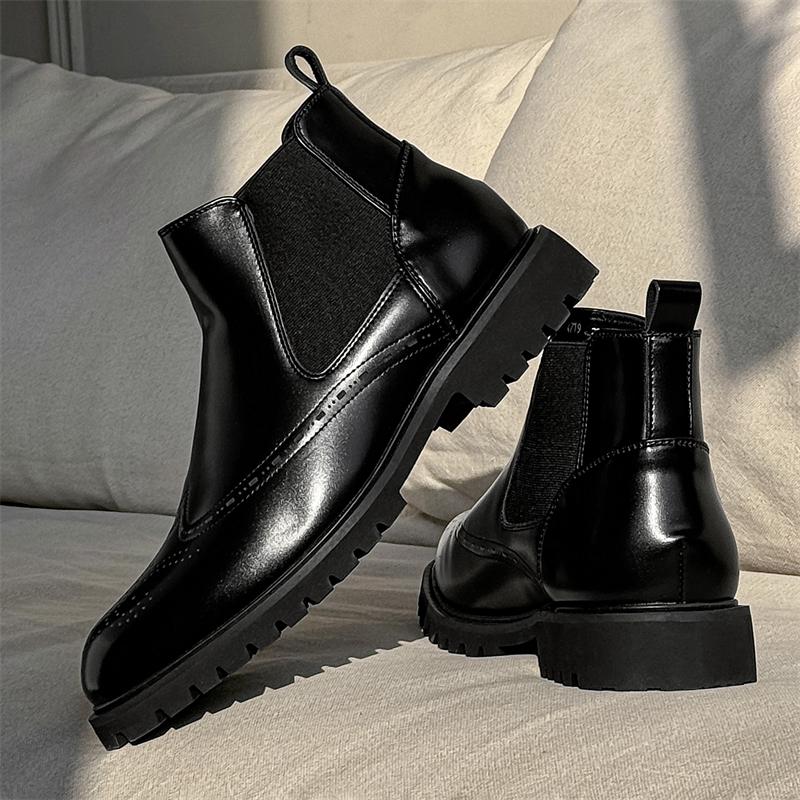 Moda charm to'pig'igacha botinkalar erkaklar uchun haqiqiy charm katta o'lchamli botinkalar yuqori sifatli dizayner rasmiy platforma kundalik botinkalar moda