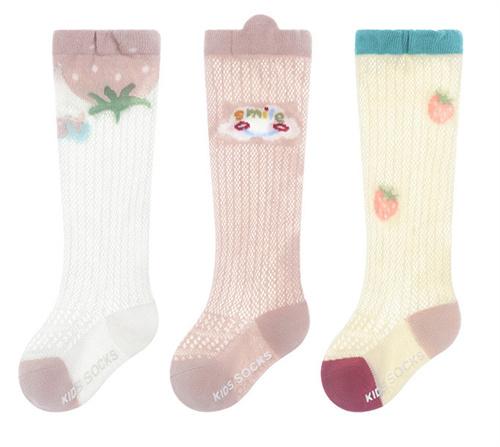 

Лавадка 3 пары/комплект Детские носки до колена Летние сетчатые тонкие носки для новорожденных для девочек и мальчиков с принтом Малышовые носки до колена 0-3 года 0-12Month(S)