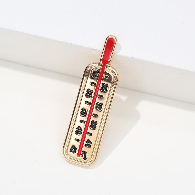 Wuhan Hospital Epidemic Prevention Brooches: Cartoon Series with Thermometers, Caring Doctors, Nurses, and More Creative Designs.
