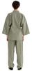 Summer Tsumugi Willow Size [Kyoetsu] Samue, Washable, Style, Fabric, Cotton, 14, Men's (M, Grass)