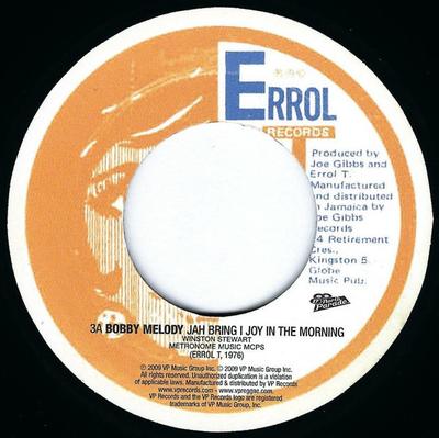 7inch Record BOBBY MELODY - Jah Bring I Joy NONE Errol T Records US Reggae, Ska & Dub Used