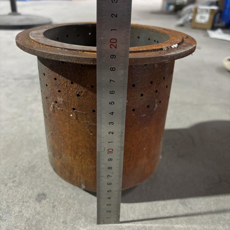 Cast Iron Gasification Stove Core: Stainless Steel Wood/Coal Inner Liner - Handmade Welded Accessory Stove Head