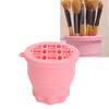 Makeup Brush Cleaner Cup Cosmetic Brush Cleaning Pad Drying Rack Silicone Scrubber Bowl Portable Washing Tool
