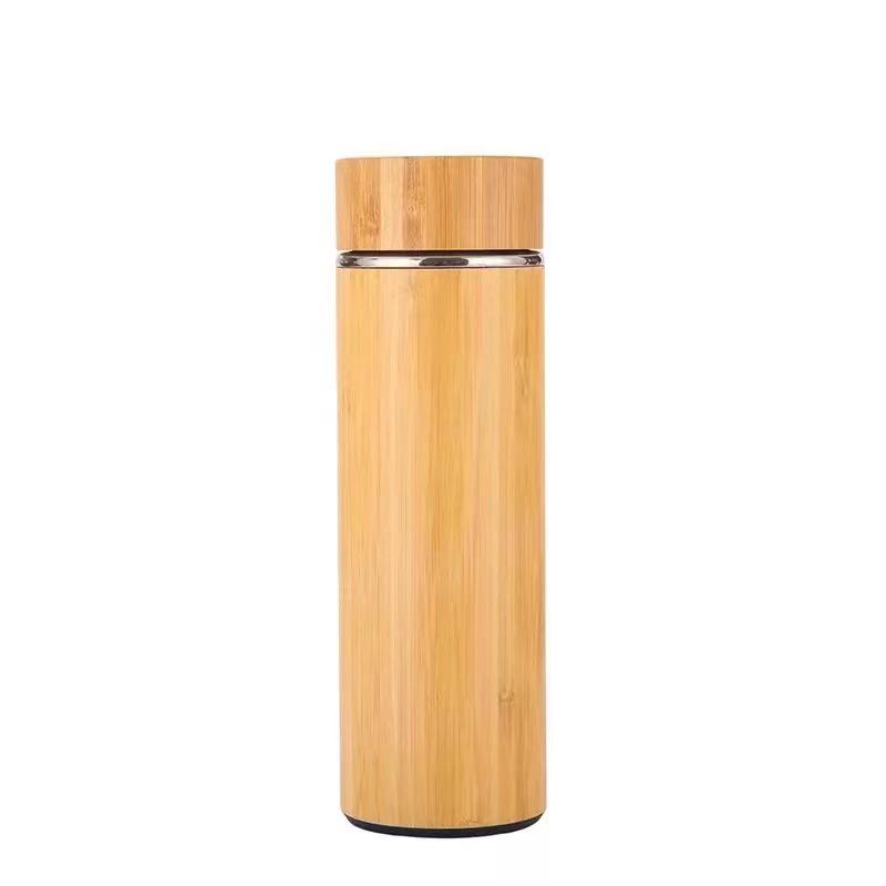 Creative Portable Bamboo Travel Coffee Mug - Vacuum Insulated