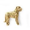 Irischer Wolfshund I - vergoldete Anstecknadel, elegantes Hundeornament, einzigartige Anstecknadel der Marke Art-Dog