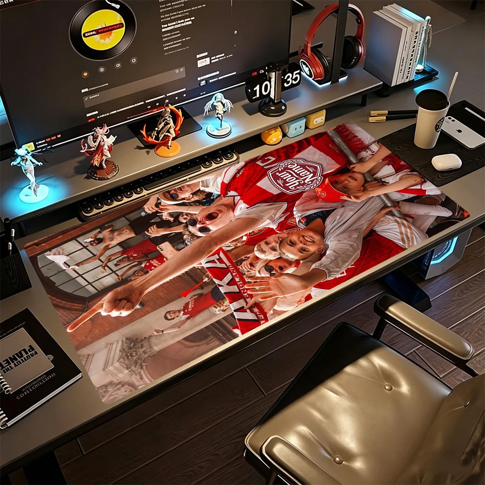 Arsenal Football Player Personalized Text Mouse Pad Desk Mat Computer Desk Keyboard Mat Non-Slip Rubber Bottom Office Desk Accessory