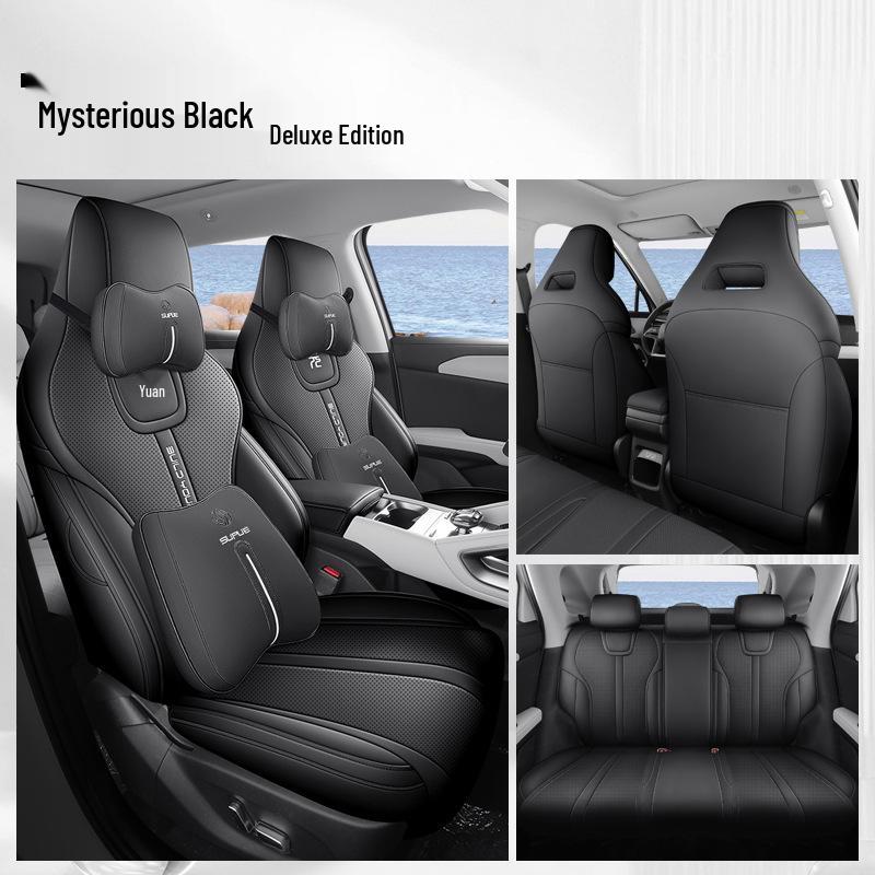 BYD Yuan UP Seat Cushion: All-Season, Durable, Thick, Perforated Car-Specific Seat Cover.