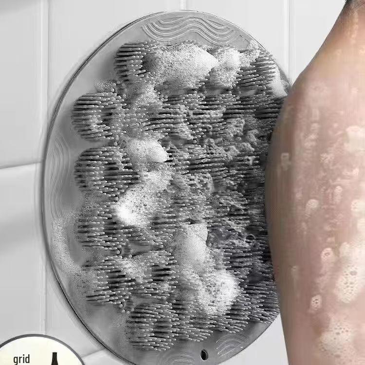 Round Bath Scrubber & Massage Pad for Back and Foot