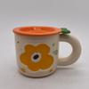 Creative Danish Flower Mug with Lid Gift Coffee Cup Couple High Value Water Cup Ceramic Cup Souvenir