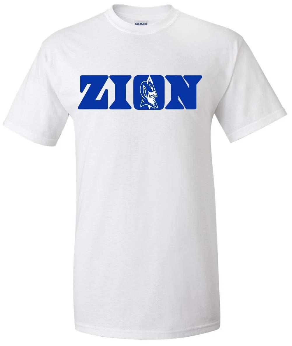 Zion Williamson Duke Blue Devils ZION LOGO T-Shirt XXXL