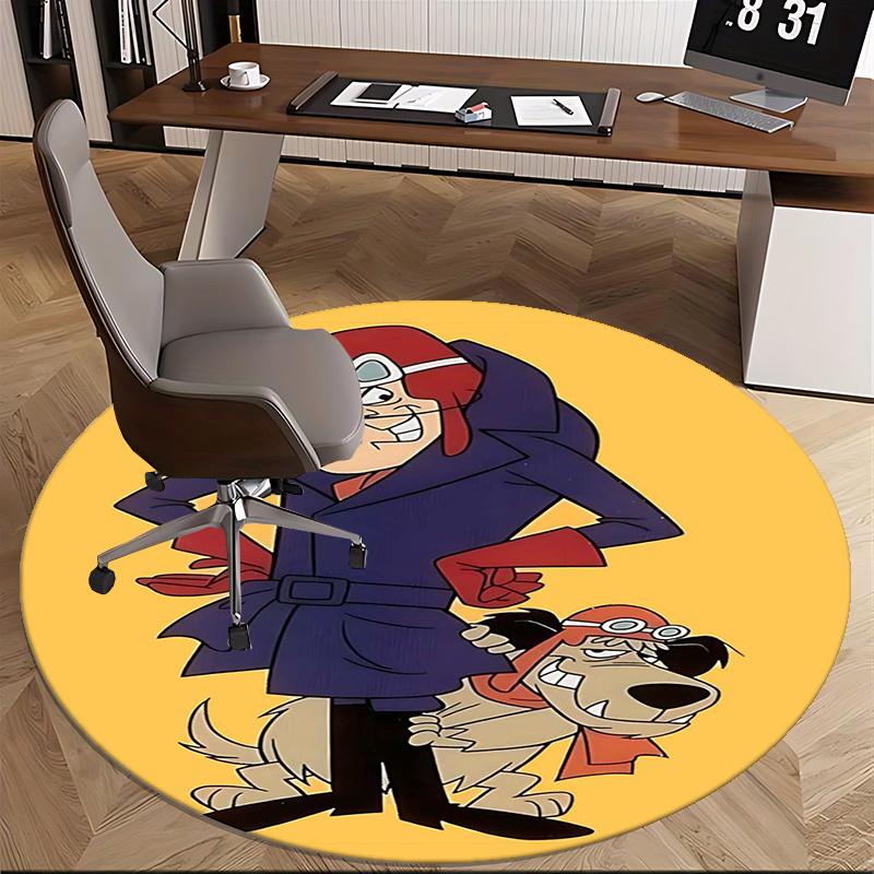 Pilot Dog, Chair mat Round Rug Office carpet, Non slip, Suitable for Living Rooms, Bedrooms,Decor1205740a