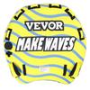 Towable Tube for Boating, 1-3 Riders Inflatable Towable Tube with Bumper Fins, 510 Lbs Water Sport Towable Tubes for Boats To Pull, Full Nylon Cover,