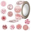 500Pcs/Roll Vintage Pink Art Series 02 Kids Rewards Stickers - DIY Scrapbooks Album Decor Sealing Label Decals