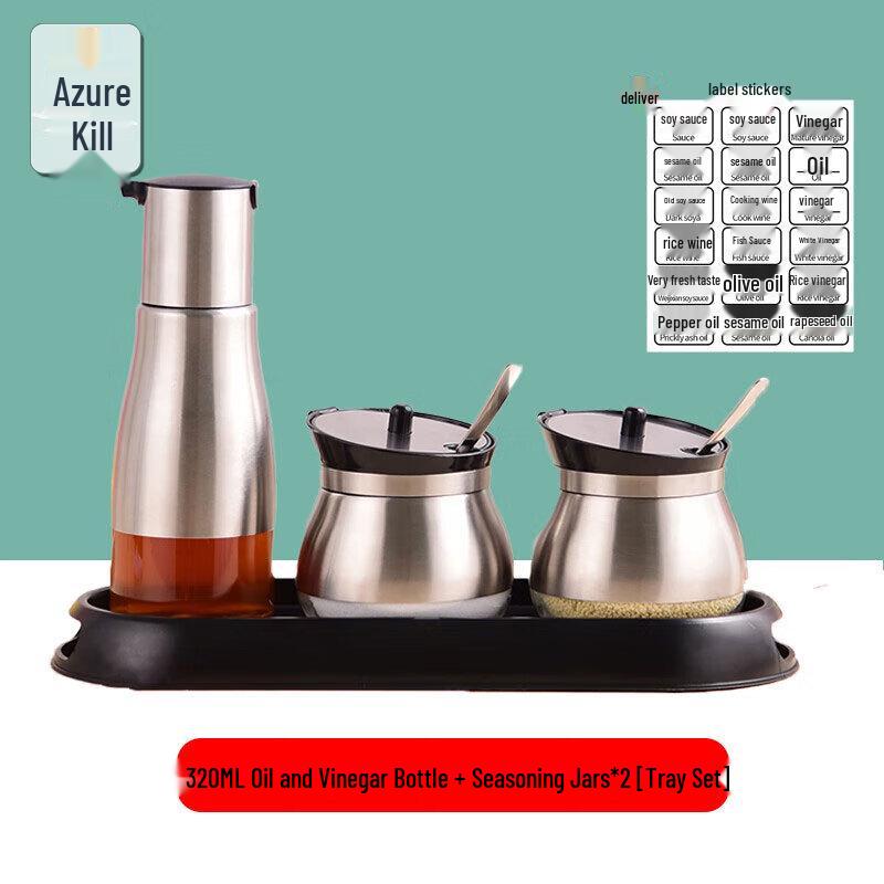 Commercial Stainless Steel Seasoning and Sauce Container Sets