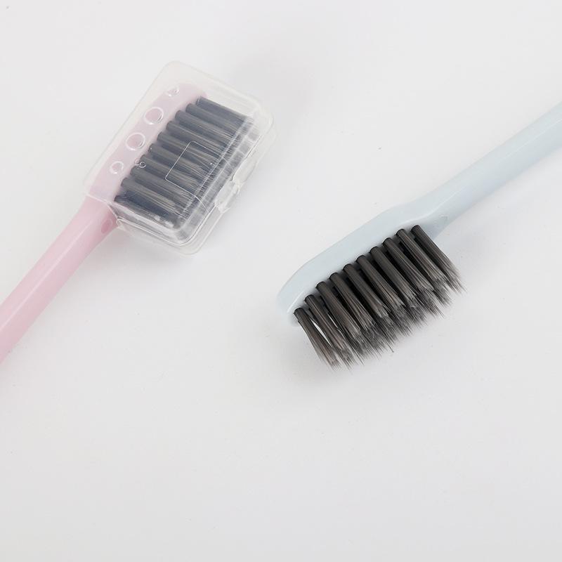 Homlly Charcoal Toothbrush w individual Cover (8pcs)