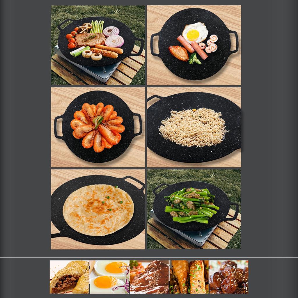 Korean Round Roasting Pan Barbecue Bakeware Grill , 41cm