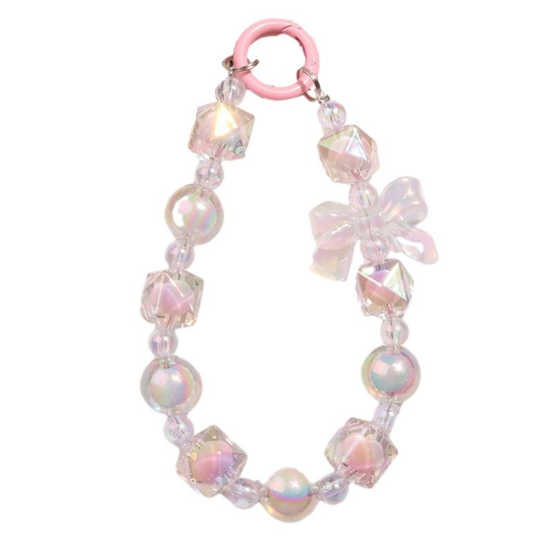 Eye Catching Mobile Phone Chain Acrylic Pendant Cellphone Lanyard For Women Girls Telephone Strap Jewelry Drop-resistant