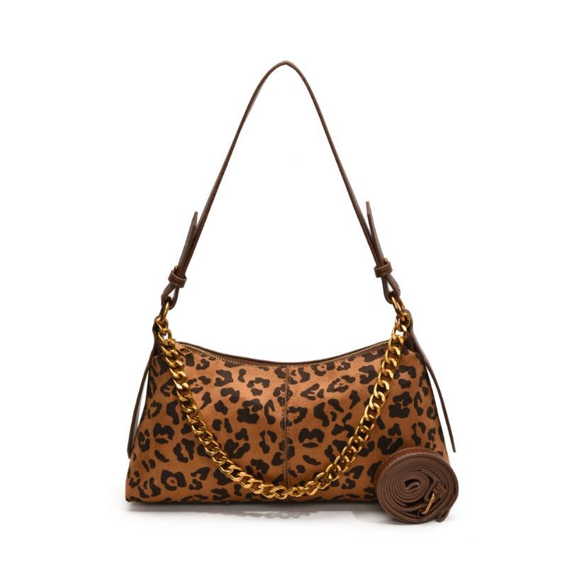 

Нишевая замшевая сумка с леопардовым принтом женская новая осенне-зимняя универсальная сумка-мессенджер на одно плечо под мышку сумка-ведро