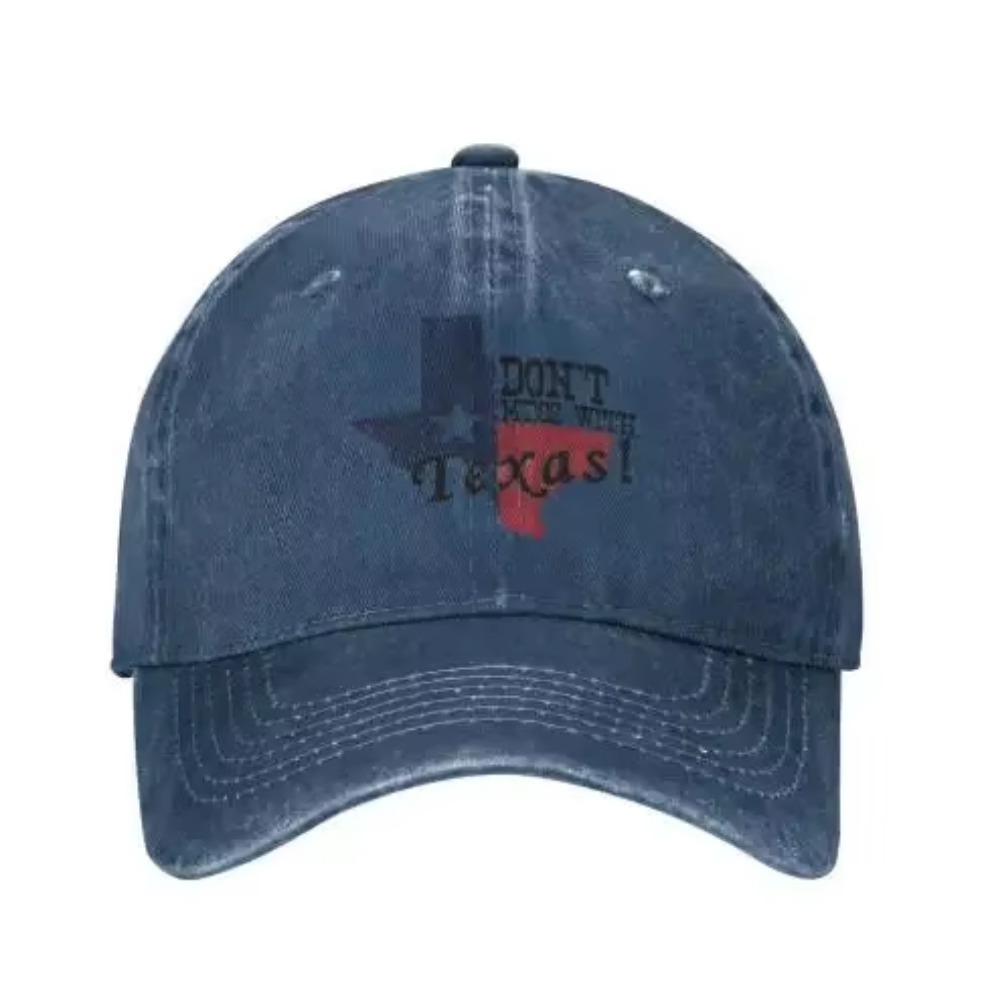 Denim Cap Dont Mess with Texas Baseball Dad Caps Classic Adjustable Casual Sports for Men Women Hats Gray