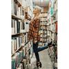 Vintage Plaid Shirt For Women With Polyester Blend Long Sleeve Casual Style