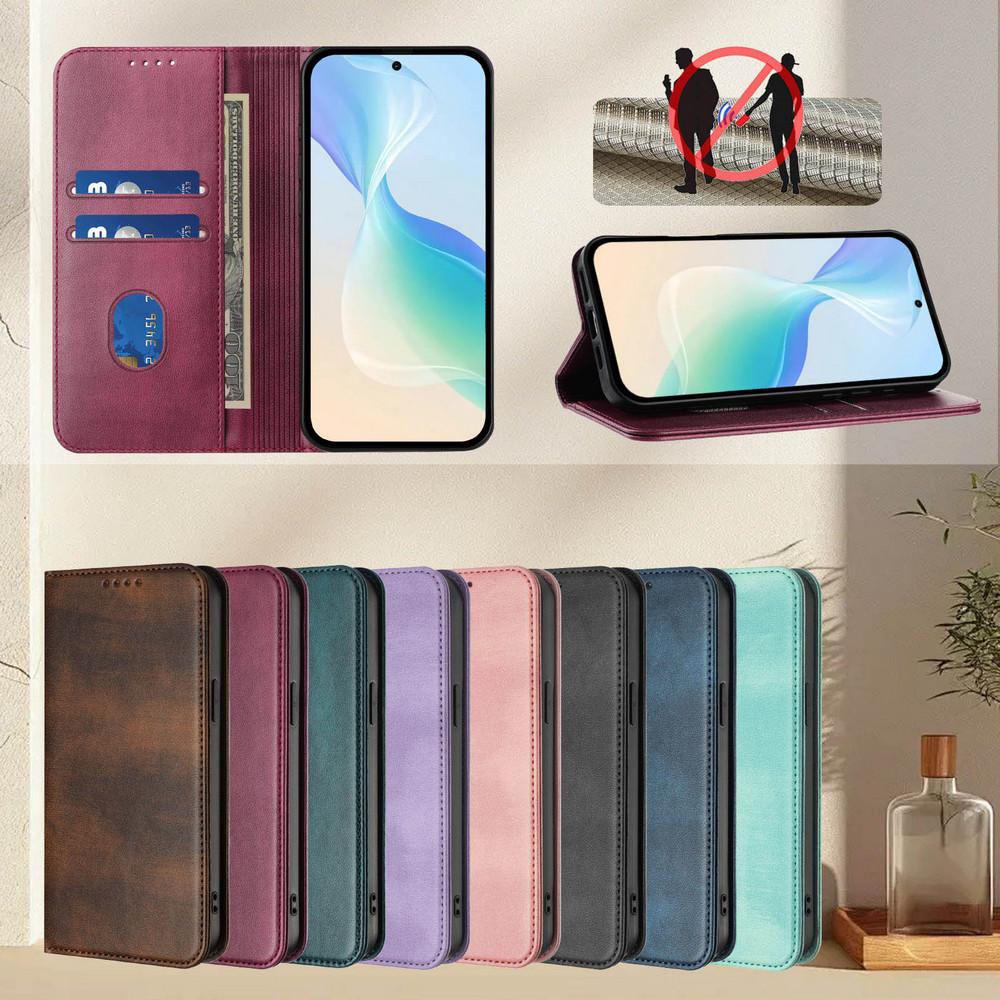 Magnetické kožené pouzdro peněženka pro Xiaomi Redmi 15C 14C 13C 13 12 5G 4G Luxusní kryt pro Redmi Turbo 4 Pro 3 13R 12C 10C A5 Etui