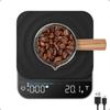 Espresso Scale with Timer Rechargeable Coffee Scale with Flow Rate Indicator 0.1g Accurate Coffee Been Scale for Pour-Over Gift