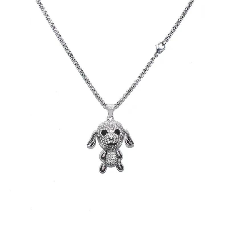 Cute Puppy Necklace: Trendy Long Sweater Chain for Women - New Autumn/Winter 2023 Fashion Accessory
