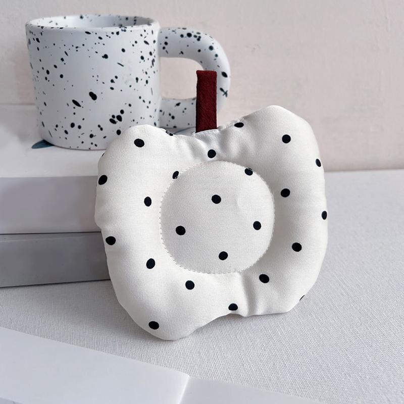 14.5*12cm Fruit Shaped Design Ins Fabric Coaster Wave Point Cotton Creative Coffee Cup Pad Heat Resistant 13 Colors