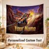 Custom Name Text Tapestry,Rocket League Boho Wall Hanging, Decorative Backdrop Tapestry For Room