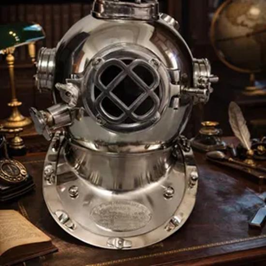 Mark V Diving Helmet Solid Steel 18 inch Brass Nautical Decor Home Decor Birthday Gift