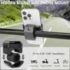CNC Aluminum Alloy Bicycle Handlebar Phone Holder, Motorcycle Phone Mount Clamp