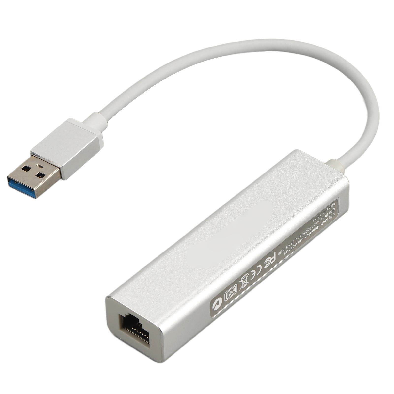 

USB Ethernet адаптер RJ45 USB3.0 Ethernet разъем 10M 100M 1000M Порт Ethernet из алюминиевого сплава