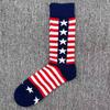 Happy Socks Men's Colorful Cartoon Astronaut Planet Floral Mid-Calf Socks, Large Size - Trendy Swedish Brand.