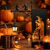 Gothic Iron Witch Bookshelf Lamp Black Metal Mini Shelf Lamp Book Nook Light  for Reading Nook