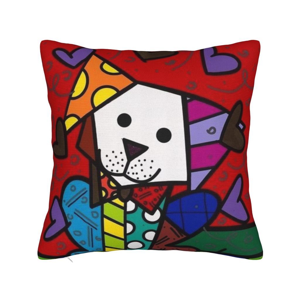 B-BrittoES Pillow Cover Cute Funny Pillow Case For Sofa Home Decoration Square Cushion Cover Birthday Present
