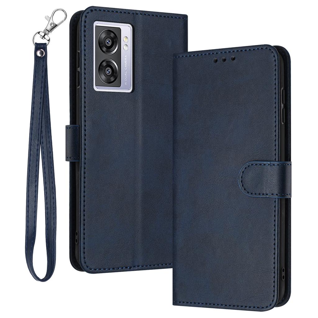 For Oppo A57 (2022) 5G/A77 5G/A57 4G/A57e 4G/A57s 4G/A77 4G/A77s 4G/OnePlus Nord N20 SE 4G Leather Phone Stand Case