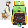 Colorblock Sport Backpack with Front Bungee Cord Buckle Strap Casual Lightweight Daypack for Outdoor Travel