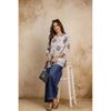 Indian Women Printed Cotton Blend Straight Kurta Top Party Wear Designer Tunic VFP-1852a