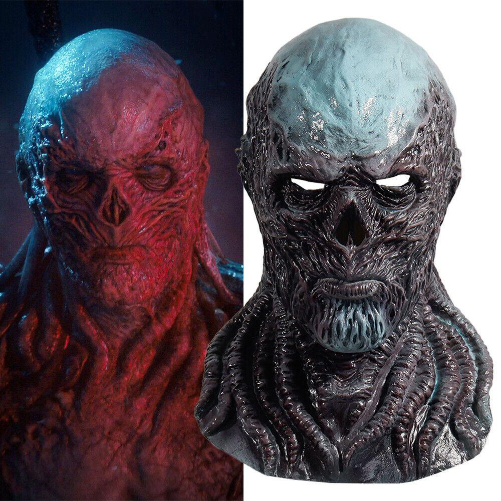 Stranger Things Staffel 4 Vecna Maske Furchteinflößende Latex Halloween Cosplay Requisite