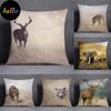 African Animal Beasts Home Decoration Pillowcase Square Pillowcase Home Office Decoration Cus On Cover
