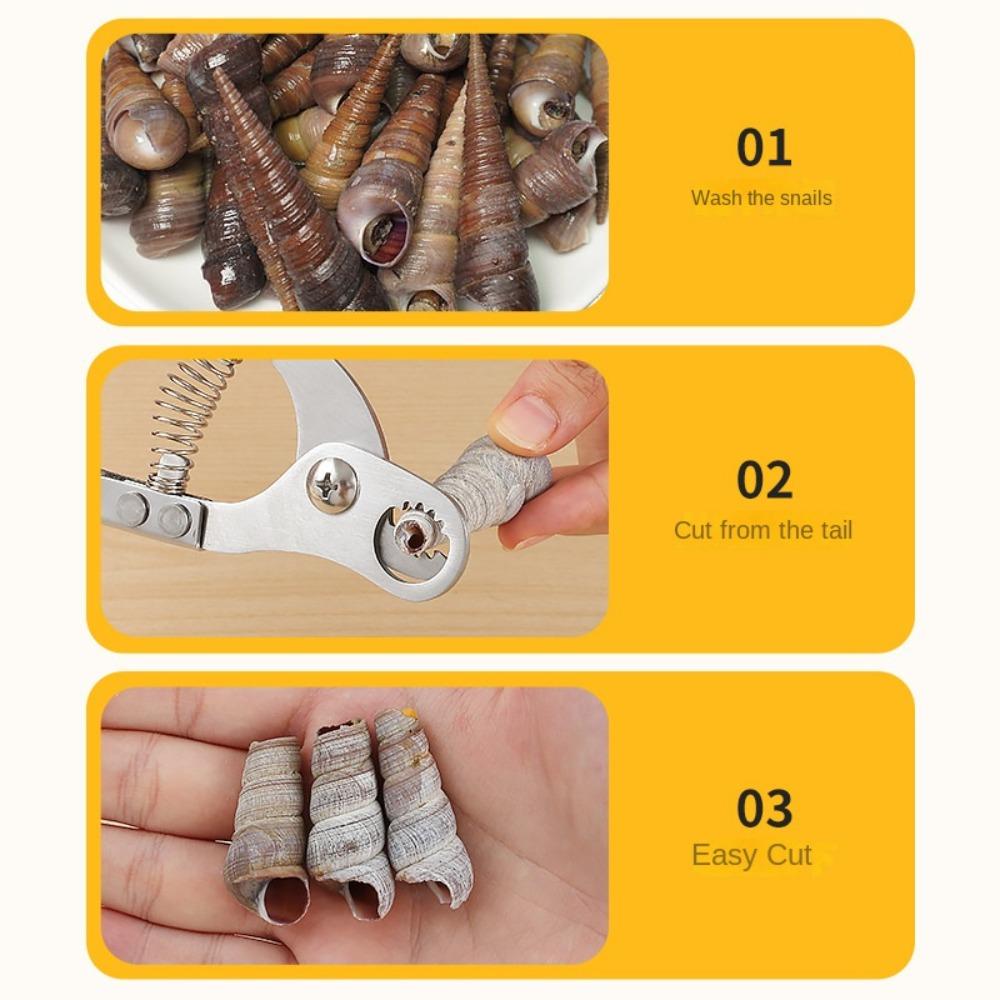Manual Snails Cutting Pliers Lightweight Snail Tail Remove  for Home Restaurant Kitchen