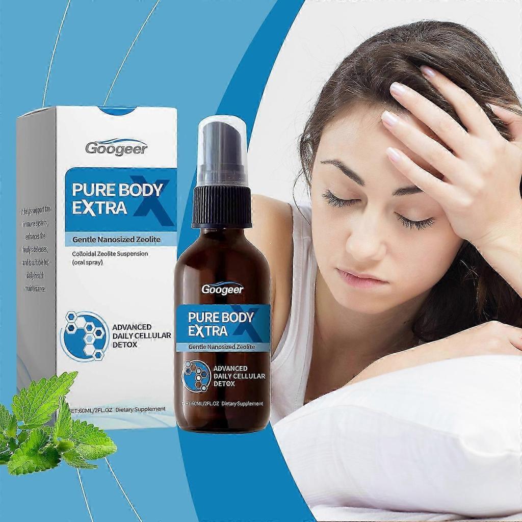 1-3pcs Pure Body Extra Nanosized Zeolite Spray Natural Daily Detox for Women Men Travel-Friendly Body Care Freshness