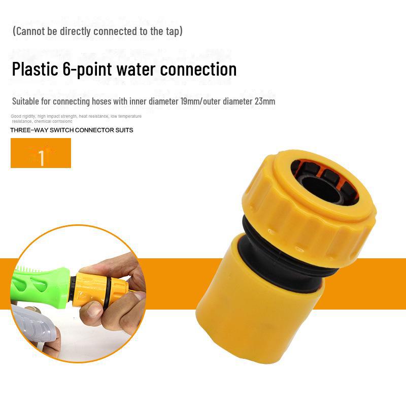 Multi-Function Quick Connector Set: 3/4 & 6 Point Water Gun and Faucet Accessories for Car Wash and Washing Machines